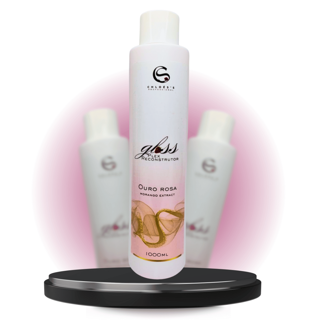 Gloss Plex Reconstructor – Ouro Rosa Morango | Chloés's Professional