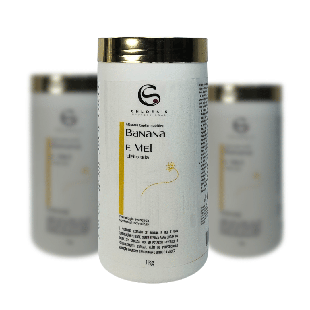 Máscara Capilar Nutritiva Banana e Mel | Chloés's Professional